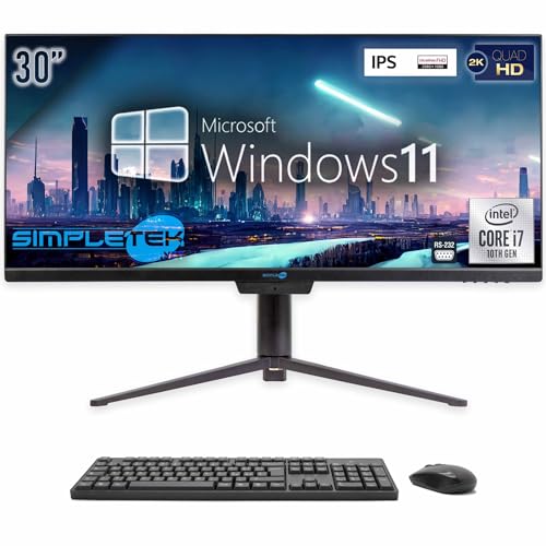 SIMPLETEK - All in One 30" 2K Curved Computer | i7 10. Generation | Windows 11 | 32GB RAM | SSD 2TB | Integrierte Webcam 5 MP | WiFi 6 und BT 5.2 | Grafik Gaming SIMPLETEK - All in One 30" 2K Curved Computer | i7 10. Generation | Windows 11 | 32GB RAM | SSD 2TB | Integrierte Webcam 5 MP | WiFi 6 und BT 5.2 | Grafik Gaming von SIMPLETEK