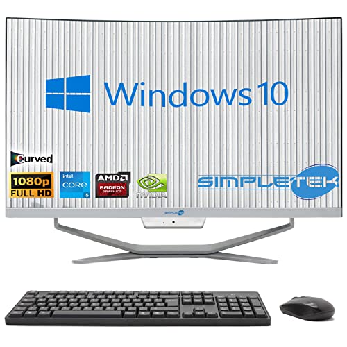 SIMPLETEK - All-in-One-Display 24" Curved Core i5 Videokarte GTX1650 4GB Windows 10 | 32GB RAM SSD 2TB | Arbeit, Gaming von SIMPLETEK