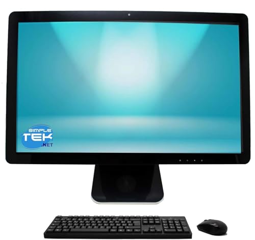 SIMPLETEK All-in-One PC 23" Full HD i5 4GB 960GB Windows 11 Pro AiO | mit Webcam und integrierten Lautsprechern | HDMI und Wireless Mouse Kit (Generalüberholt) von SIMPLETEK