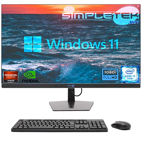 SIMPLETEK - All-in-One-PC 27" FHD Core i3 Windows 11 Grafikkarte nVidia GTX1650 4GB | 16GB RAM SSD 4TB | Leistungsstark und vielseitig, Arbeit und Unterhaltung von SIMPLETEK