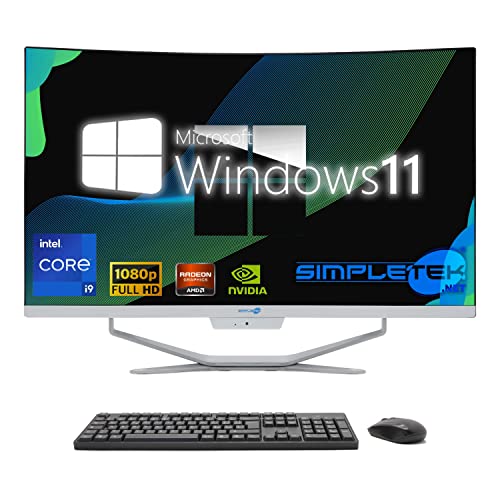 SIMPLETEK - All-in-One-PC 27 Zoll Curvo Windows 11 | Core i9 Prozessor der 12. Generation mit Grafikkarte GTX1660 6 GB | 64 GB RAM DDR4 SSD 4 TB von SIMPLETEK