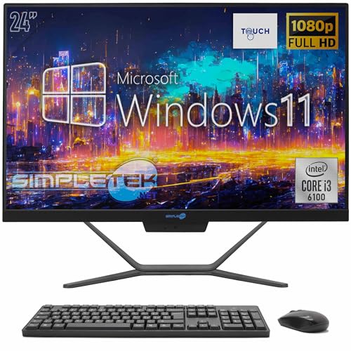 SIMPLETEK - All in One Touch PC | Intel Core i3 6. Generation | Windows 11 Pro | 16GB RAM SSD 960GB | Integrierte 2K Webcam | Touchscreen Bildschirm | BT 5.2 SIMPLETEK - All in One Touch PC | Intel Core i3 6. Generation | Windows 11 Pro | 16GB RAM SSD 960GB | Integrierte 2K Webcam | Touchscreen Bildschirm | BT 5.2 von SIMPLETEK
