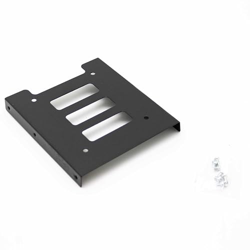 SIMPLETEK Caddy Hard Disk HDD SSD Montagehalterung für Notebook-Festplatte auf festem Bracket 2.5" TO 3.5" Adapter mit Schrauben für Gehäuse von SIMPLETEK