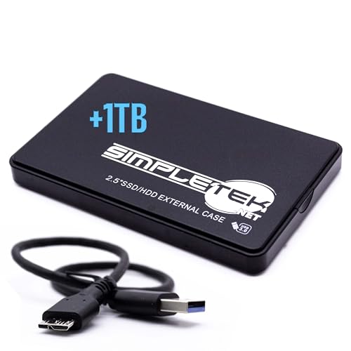 SIMPLETEK - Externes Gehäuse USB 3.0 + HDD 1TB von SIMPLETEK