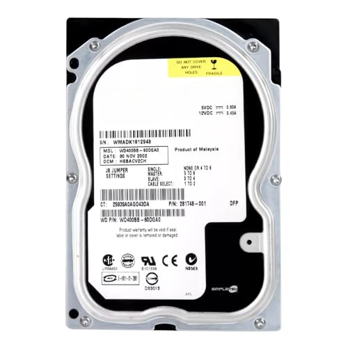 SIMPLETEK - Interne Festplatte 3,5" IDE PATA EIDE 40GB | 2MB Cache - 7200 RPM - 100MBps (generalüberholt) von SIMPLETEK