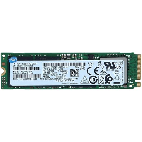 SIMPLETEK - Interne SSD M.2 2280 NVMe 256 GB | MLC 3D NAND | PCIe Gen3x4 NVMe | Für Notebook und PC (Generalüberholt) von SIMPLETEK