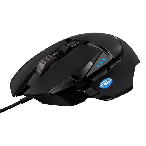 SIMPLETEK - Kabelgebundene Gaming-Maus mit Sensor bis zu 25600 DPI, 11 programmierbare Tasten und RGB-Beleuchtung, 2 Meter, Gewicht einstellbar von SIMPLETEK