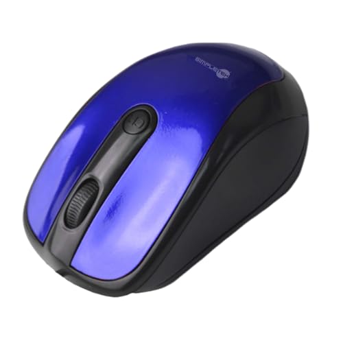 SIMPLETEK - Kabelgebundene USB-Maus mit blauem Kabel Plug and Play Windows Mac 1600DPI Universal MOST1B von SIMPLETEK