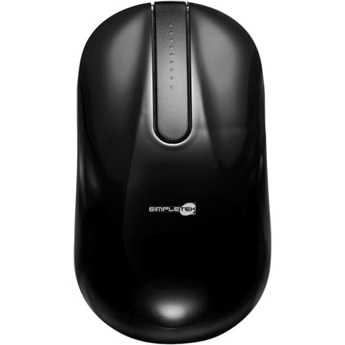 SIMPLETEK - Kabellose Maus 2,4 GHz mit Touch Scroll | Kabellos - Plug and Play | Micro-USB-Empfänger und 2 x AAA-Batterien im Lieferumfang enthalten von SIMPLETEK