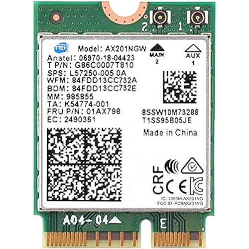 SIMPLETEK - Kompatibel X201NGW 01AX797 L57248-001 MODUL M.2 2230 WiFi 6 Dual Band BT 5.0 PCIe SIMPLETEK - Kompatibel X201NGW 01AX797 L57248-001 MODUL M.2 2230 WiFi 6 Dual Band BT 5.0 PCIe von SIMPLETEK