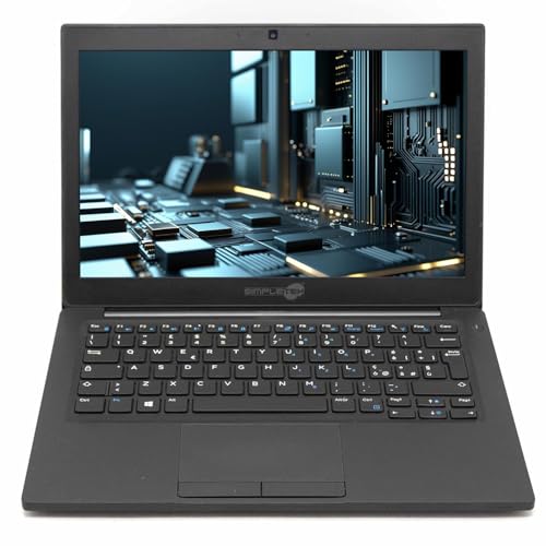 SIMPLETEK Laptop 12,5 Zoll Full HD i5 Windows 11 Pro | 32 GB 120 GB | Italienisches Tastaturlayout mit Hintergrundbeleuchtung (Generalüberholt) von SIMPLETEK