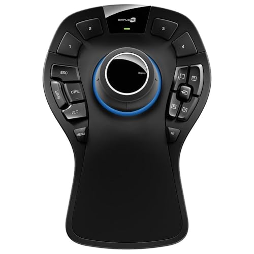 SIMPLETEK - Maus für 3D-Zeichnung und CAD - mit USB-Kabel | 15 programmierbare Tasten | Kompatibel mit MacOS, Windows und Linux (Generalüberholt) von SIMPLETEK