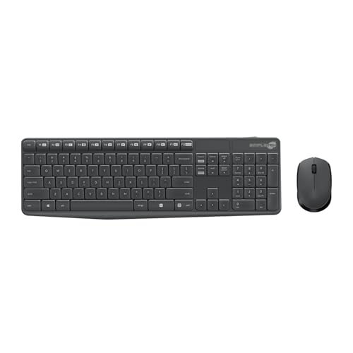SIMPLETEK - Maus und Tastatur Set MK235 Layout Englisch US International QWERTY Wireless Wifi Schwarz SIMPLETEK - Maus und Tastatur Set MK235 Layout Englisch US International QWERTY Wireless Wifi Schwarz von SIMPLETEK