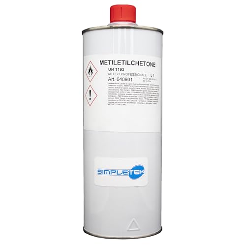 SIMPLETEK - Methylethylketon (MEK) 1L - Universal-Lösungsmittel für Schellack, Harze, Kolophonium, Gummi und Lacke von SIMPLETEK