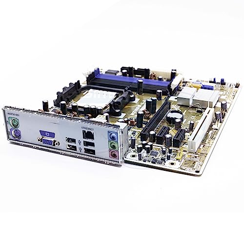 SIMPLETEK Micro-ATX Motherboard mit Blende | DDR2 PCIe | VGA USB | Chipsatz Phenom 2 Athlon 64 (überholt) von SIMPLETEK