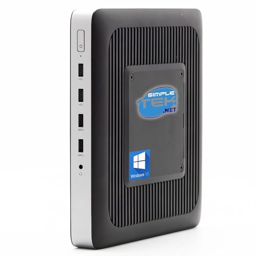 SIMPLETEK - Mini-PC 4 GB RAM 240 GB SSD Windows 10 Professional | 2 x Displayport + Seriell COM RS232 2.0 GHz (Generalüberholt) von SIMPLETEK