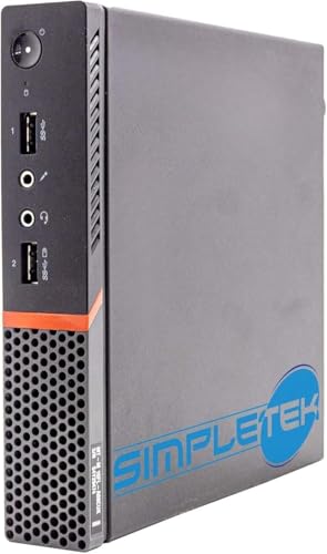 SIMPLETEK - Mini-PC mit Prozessor i5 6th Gen 16GB RAM SSD 4TB | Windows 11 Professional | Tiny Desktop-PC | 2x DisplayPort (Generalüberholt) von SIMPLETEK