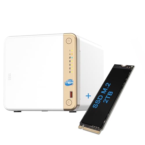 SIMPLETEK - NAS-Netzwerkspeichergerät, 4 Steckplätze SATA HDD/SSD + 2TB M.2 SSD vorinstalliert, HDMI, 2.5GbE, USB Kopieren, 4GB RAM SIMPLETEK - NAS-Netzwerkspeichergerät, 4 Steckplätze SATA HDD/SSD + 2TB M.2 SSD vorinstalliert, HDMI, 2.5GbE, USB Kopieren, 4GB RAM von SIMPLETEK