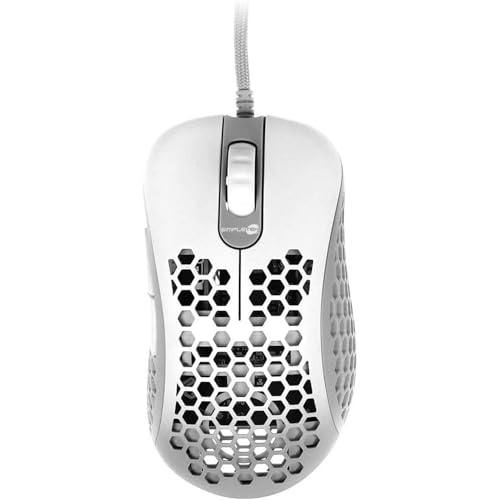 SIMPLETEK - Optische Gaming-Maus mit USB-Kabel | 12000 DPI | 7 programmierbare Tasten | RGB - Mattweiß SIMPLETEK - Optische Gaming-Maus mit USB-Kabel | 12000 DPI | 7 programmierbare Tasten | RGB - Mattweiß von SIMPLETEK