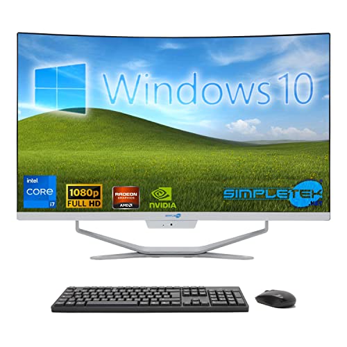 SIMPLETEK - PC All in One Display Curved 27" Core i7 Windows 10 | 8GB SSD 120GB | Arbeit, Unterhaltung von SIMPLETEK