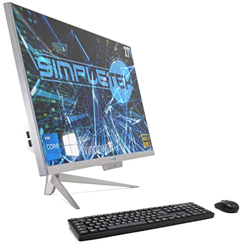 SIMPLETEK PC All in One RGB Core i7 Windows 11 Pro 27" Full HD RAM 16GB SSD 240GB + 2TB | Integrierte Webcam, WiFi5, Bluetooth | Festcomputer Desktop SIMPLETEK PC All in One RGB Core i7 Windows 11 Pro 27" Full HD RAM 16GB SSD 240GB + 2TB | Integrierte Webcam, WiFi5, Bluetooth | Festcomputer Desktop von SIMPLETEK