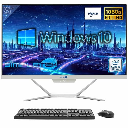 SIMPLETEK - PC All in One Touch Core i3 8. Generation 16GB RAM SSD 240GB Windows 10 | Computer mit integrierter 2K Webcam AiO Touchscreen Bildschirm SIMPLETEK - PC All in One Touch Core i3 8. Generation 16GB RAM SSD 240GB Windows 10 | Computer mit integrierter 2K Webcam AiO Touchscreen Bildschirm von SIMPLETEK