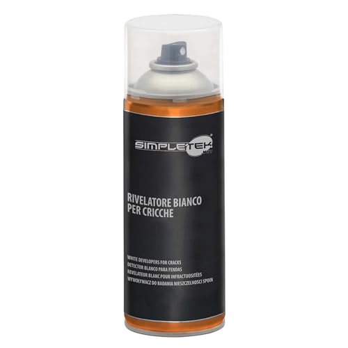 SIMPLETEK - Spraydose Penetrationslack Detektor weiß für Seilwinden Spalten Löten 400 ml (1 Stück) von SIMPLETEK