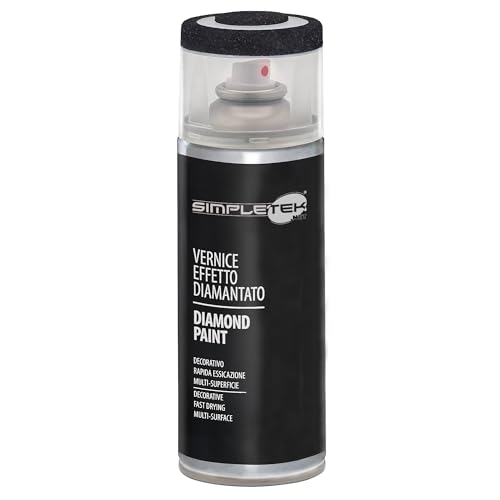 SIMPLETEK - Spraydose V400DIAM.3 Schwarz Diamant-Effekt 400 ml Speziallack Glitter Perlglanz (1 Stück) von SIMPLETEK