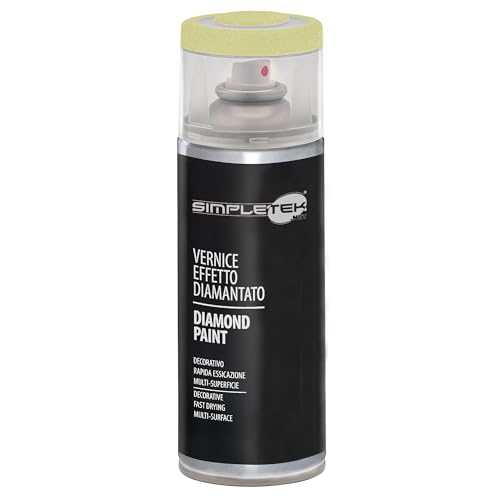 SIMPLETEK - Spraydose V400DIAM.4 Lack Gelb Diamant-Effekt 400 ml Speziallack Glitter Perlglanz (1 Stück) von SIMPLETEK