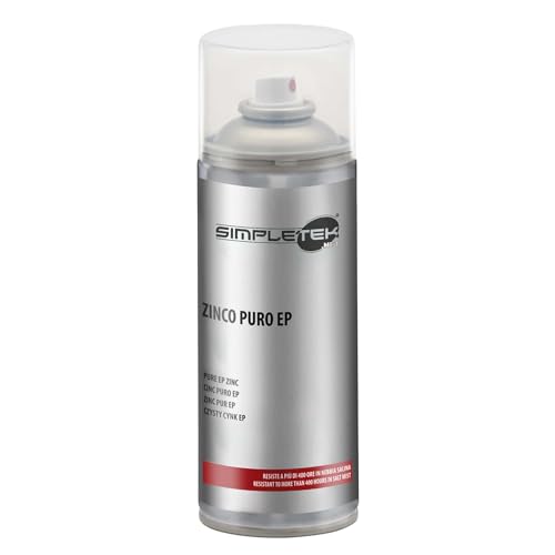 SIMPLETEK - Sprühdose Zinklack reines Zink EP kalt für Galvanik-Metalle schützt vor Oxidation 400 ml (1 Stück) von SIMPLETEK