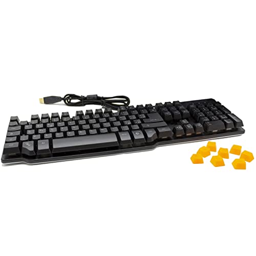 SIMPLETEK – Tastatur Mechanisch Multimedia Von Gaming Bunt Verkabelt Retroillumanta USB, RGB, Schalter Weiß, 7 Funktionen von SIMPLETEK