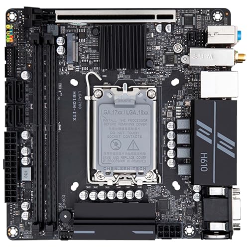 Simpletek - Mini-ITX Motherboard Modell H610 12th Generation 13th Generation | Sockel LGA 1700 SATA 3 - DDR4 AMI UEFI BIOS mit WiFi | Abmessungen 170 x 170 mm von SIMPLETEK