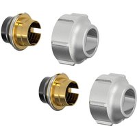 Flamco Klemmverschraubung-Set A11 14x1mm x g 3/4' Innengewinde Eurokonus Messing vernickelt von SIMPLEX