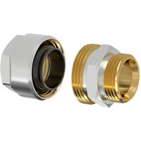 Simplex - Flamco Plus dvgw Schwarzrohradapter für Rohr 1/2' x g 3/4' Außengewinde Eurokonus von SIMPLEX