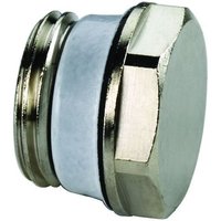 Flamco Blindstopfen Exclusiv g 3/8' Außengewinde Messing vernickelt von SIMPLEX
