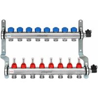 Verteiler Edelstahl 1'' für fbh 8 Kr.,m.Durchflusseinsätzen 0-5 l/min. F18517 - Simplex von SIMPLEX