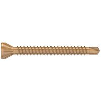 Selbsteinbohrende Holz-auf-Metall Schraube – Senkkopf – Gelb verzinkter Stahl – Torx 3,9x28 mm – PH2 – Packung mit 500 von SIMPSON STRONG TIE