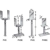 Simpson PVDB80G Stützenfüße Vario von SIMPSON STRONG TIE