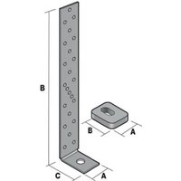 Simpson Strong Tie - Simpson ah Zuganker (Winkelverbinder) 292x52x40 mm Holzverbinder feuerverzinkt von SIMPSON STRONG TIE