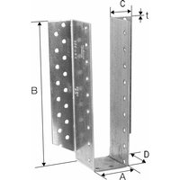 Simpson Strong Tie - simpson Balkenschuh bsd 200x320 feuerverzinkt aussenliegend mit Bewertung von SIMPSON STRONG TIE