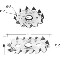 Bulldog ® - sst Holzverbinder einseitig C2-117M20G-B von Bulldog