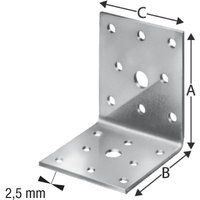 Dresselhaus - Simpson ac Winkelverbinder (Holzverbinder) 65x65x55 mm Bauwinkel feuerverzinkt von DRESSELHAUS