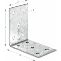 SIMPSON Winkelverbinder ANPS 40x40x2.0x60mm feuerverzinkt ( ANPS204460-B ) von SIMPSONS