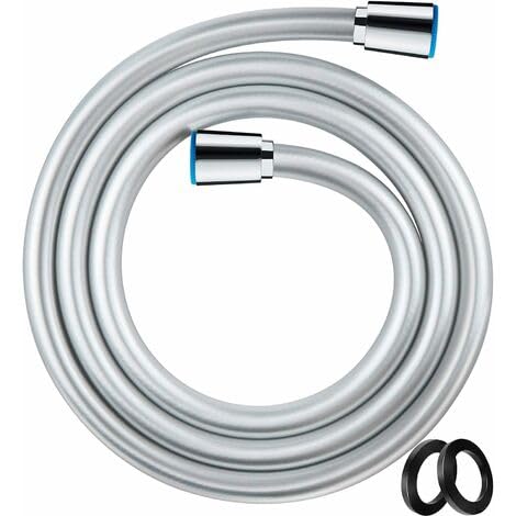 Dusch-/Brauseschlauch 150cm PVC Chrom G1/2 - Universal einsetzbar, mit Knickschutz und Dichtungsringen Dusch-/Brauseschlauch 150cm PVC Chrom G1/2 - Universal einsetzbar, mit Knickschutz und Dichtungsringen von SIMSA-Expert