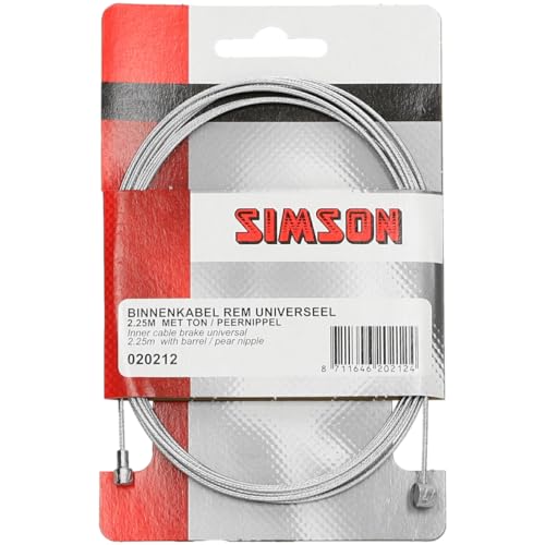 Simson Bremskabel 2,25m, Silber, 2,25 mm von SIMSON