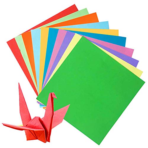 Origami Papier Set, 200 Blatt Farben Faltpapier für Weihnachts-Origami Papier DIY Kunst und Handwerk Projekte (100 Blatt 20x20cm 100 Blatt 15x15cm) von SIMUER