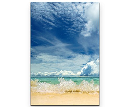 SIN-US 74 Große Wellen am Strand - Poster gerollt 90x60cm von SIN-US 74