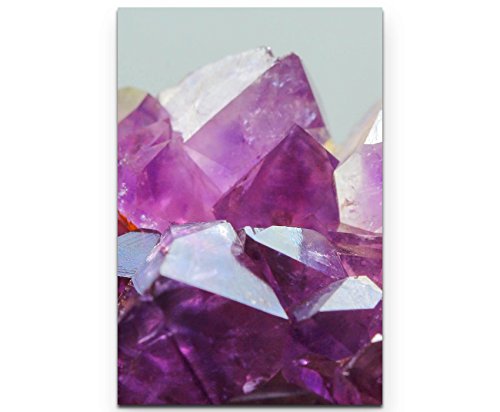 SIN-US 74 Kristall Lila – Stein Amethist - Poster gerollt 90x60cm von SIN-US 74