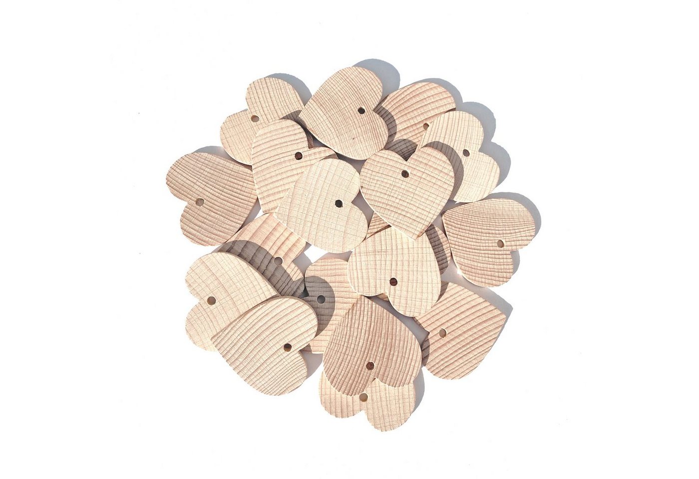 SINA® Spielzeug GmbH Bastelnaturmaterial Bastelmaterial Kreativmaterial Herzen natur BxHxT 7,5x4,5x4,5cm NEU von SINA® Spielzeug GmbH