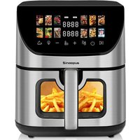 8,5 l Multifunktions-Heißluftfritteuse Smart mit LED-Touch-Bedienung Familienofen 8,5 l Multifunktions-Heißluftfritteuse Smart mit LED-Touch-Bedienung Familienofen von SINAOPUS